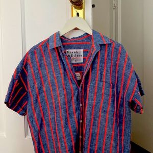 Classic linen Frank & Eileen short sleeve blouse